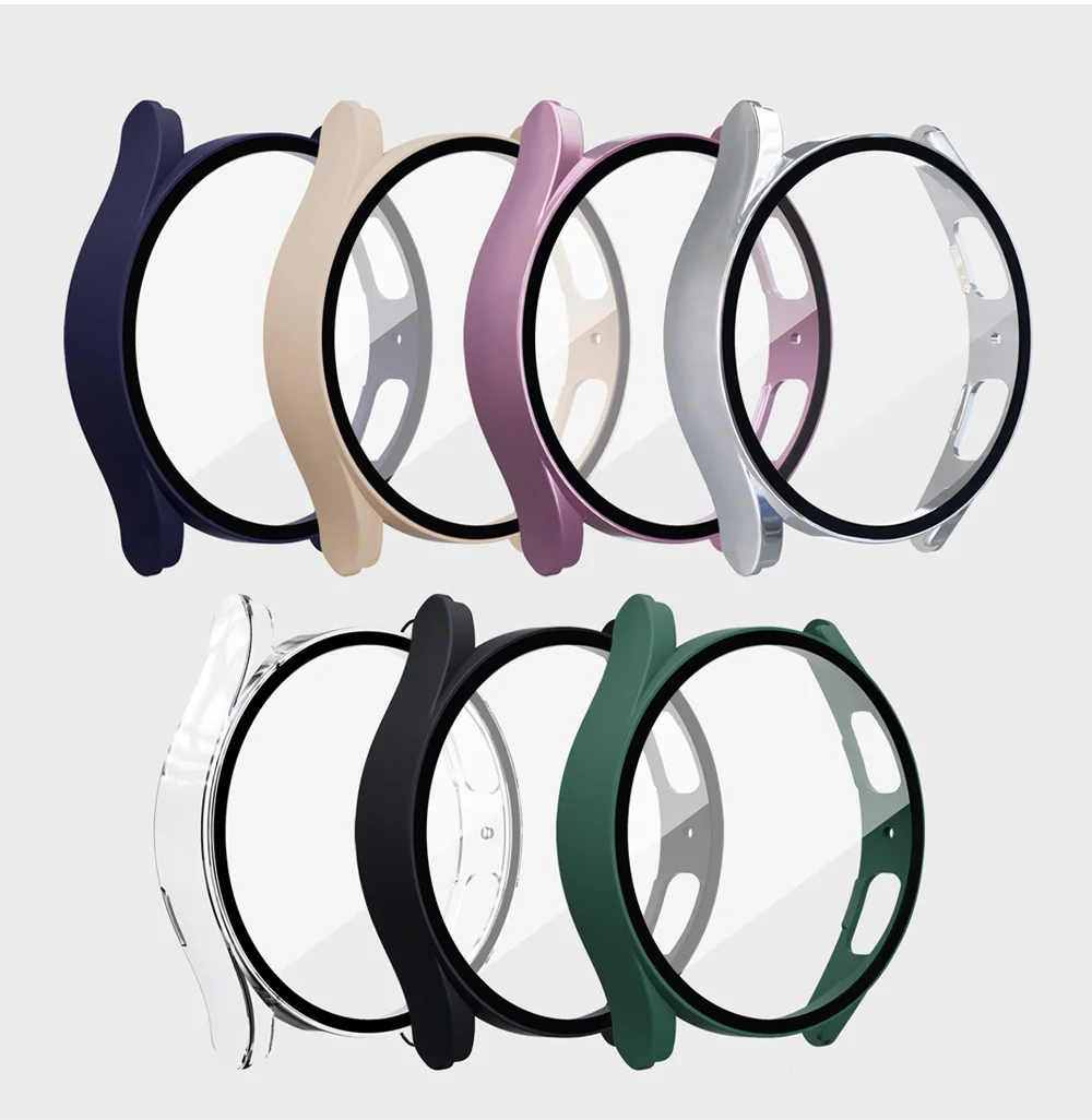 Glas gehäuse für Samsung Galaxy Uhr 5 4 40mm 44mm Zubehör PC Allround Anti-Fall Stoßstange Abdeckung Uhr 5 Uhr 4 Displays chutz folie – Detail 5