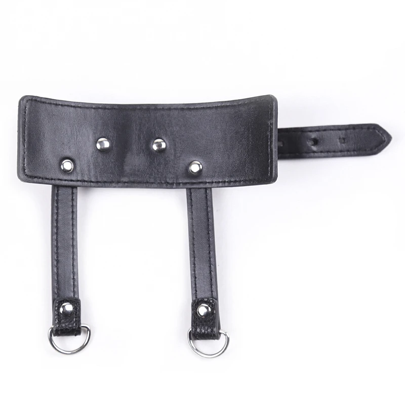 CBT Ballen aan de riem, leren ring, ring voor vertraagde ejaculatie, BDSM-seksspeeltjes voor mannen_voghion.com