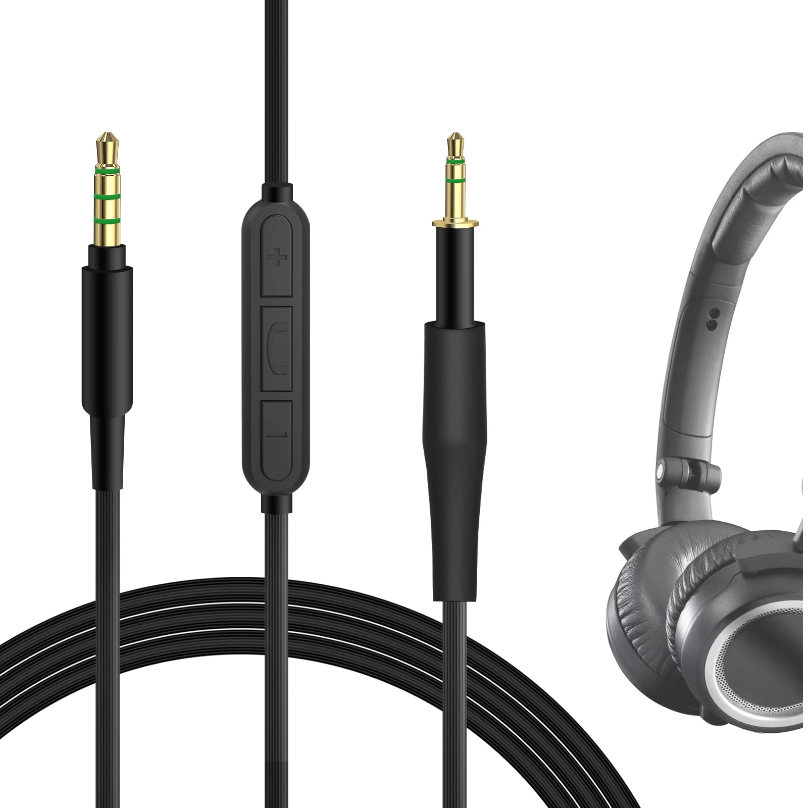 

Аудиокабель Geekria с микрофоном, совместимый с кабелем AKG K451, K452, Q460, K480, K430, K450