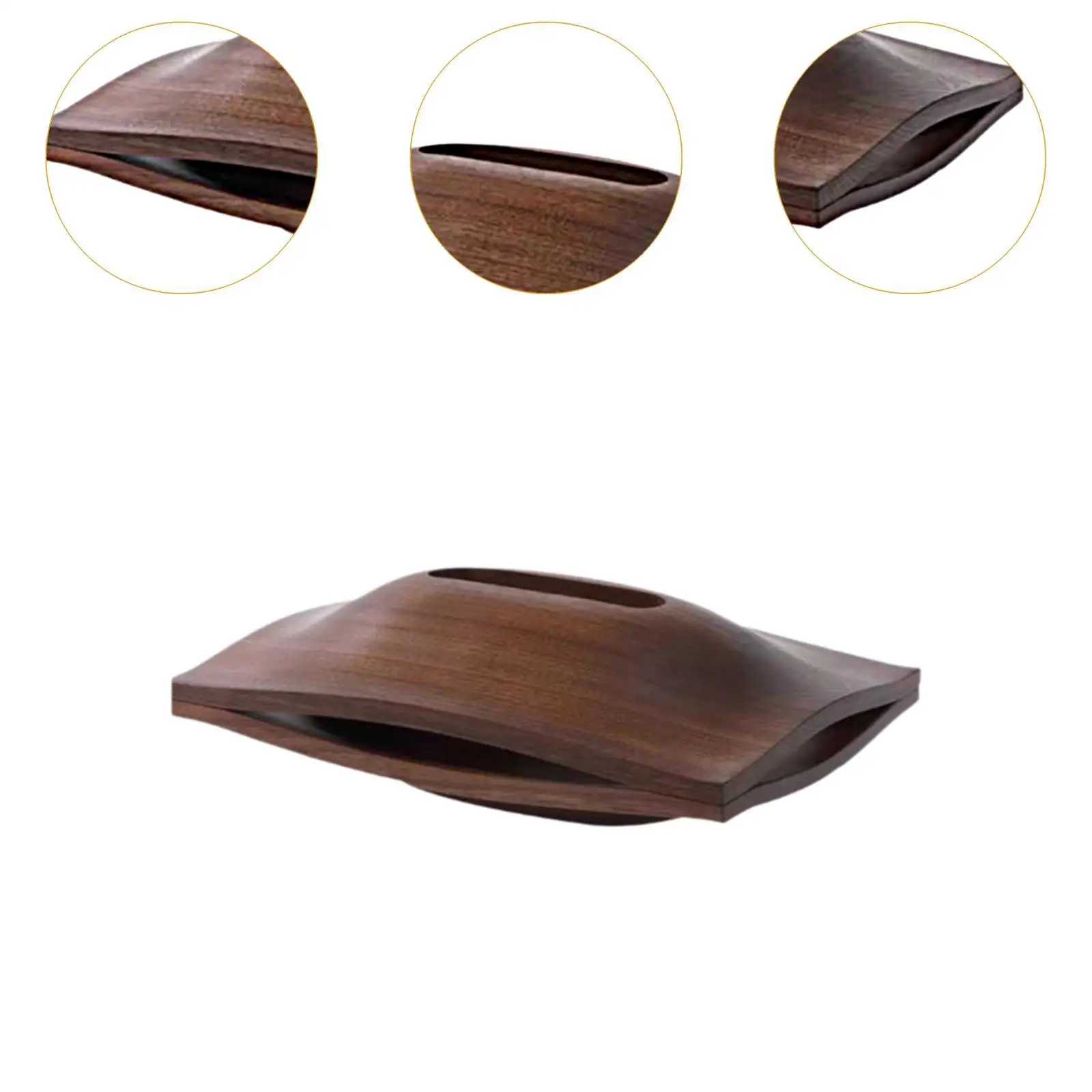 Wooden Tissue Box Cover Tabletop Ornament Paper Napkin Holder Napkin Paper Case for Vanity Bedroom Dresser Desk Home Decor 5