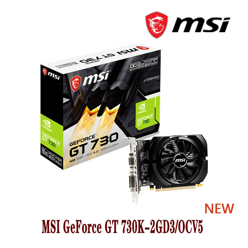 MSI GeForce GT730 2GD3 2G 730 28nm 2GB GDDR3 64 bit 128 NEW | Компьютеры и офис