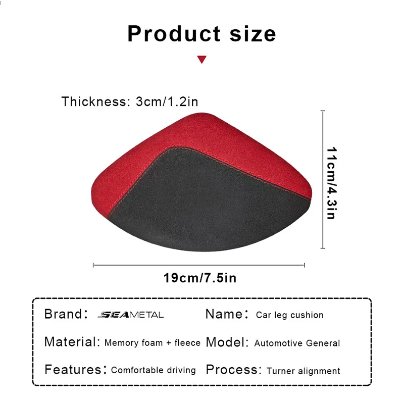 Soft 3D Memory Foam Car Seat Knee Support Cushion