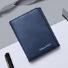 WILLIAMPOLO 2024 New Men's Wallet Leather Men's Anti THeft Wallet For Card Document Holder Side Purse Male Cool Purse Boy 2