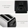Best Prime 2 Slice Toaster Black Evenly Quickly 6 Shade Settings Removable Crumb Tray Stainless Steel Toaster 4