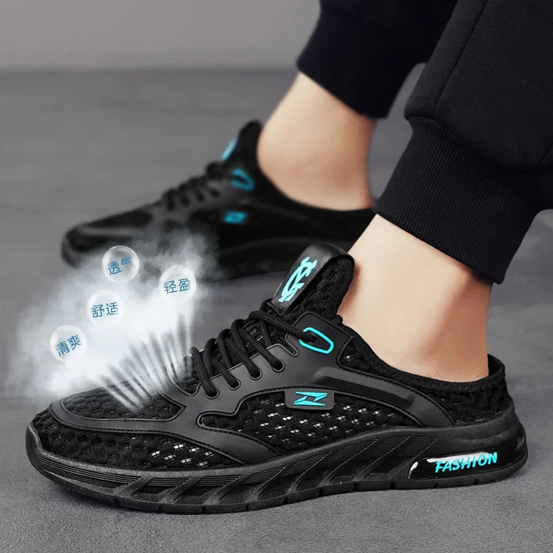 Men's Mesh Sneakers Lightweight Slip on Shoes Breathable Casual Shoes Comfortable Loafers Tennis Summer