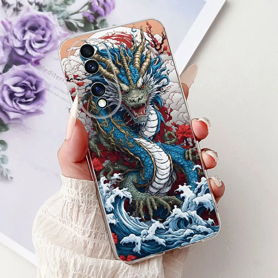 Clear Aesthetic Cute Cat & Flowers Soft Phone Case - Fashionable and Fun Design