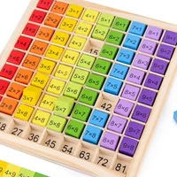 Montessori Educational Wooden Math Toys For Kids Children Baby Toys 99 Multiplication Table Math Arithmetic Teaching Aids 1