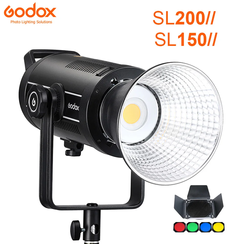 

Godox SL150II SL200II Photography LED Light For Photo Studio Live Streaming 150W 200W 5600K 2.4G Wireless X Systemfor Interview