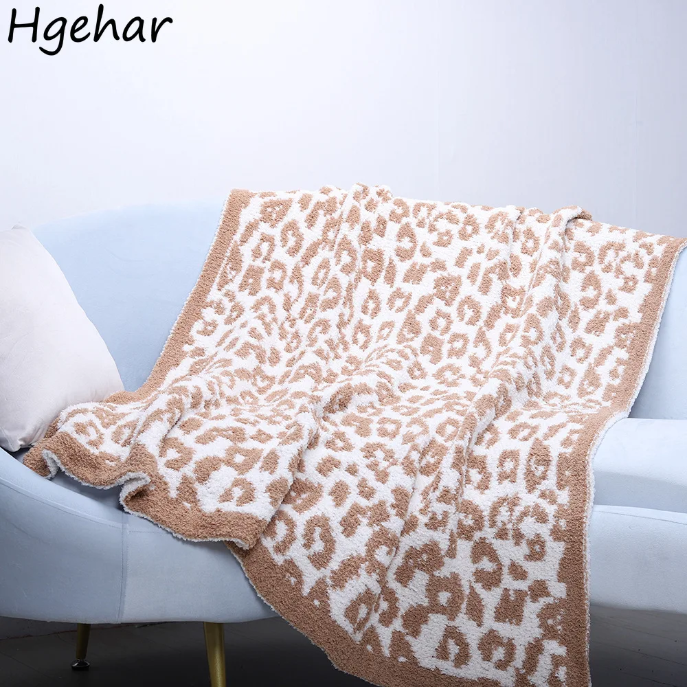 

Leopard Blanket Coral Fleece Design Vintage Ulzzang Nap Fashion Sofa Midday Rest Warm Travel Leisure Daily Home Textile Cozy Ins