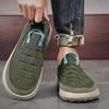Casual Men's Sneakers Thick Sole Comfortable Outside Vulcanised Shoes Trend Anti-slip Soft Bottom Round Toe Slip on Loafers 3