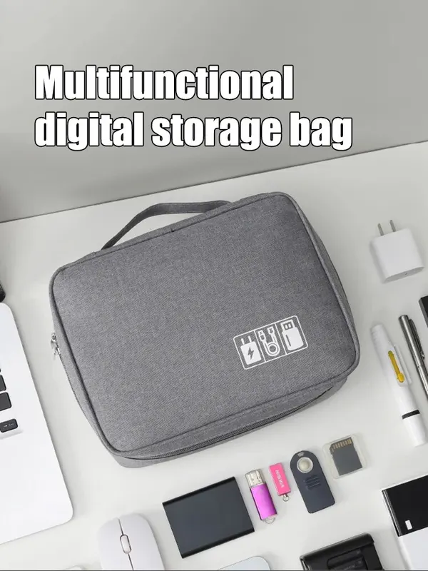 Multifunctional Digital Bag Data Cable Headphones Hard
