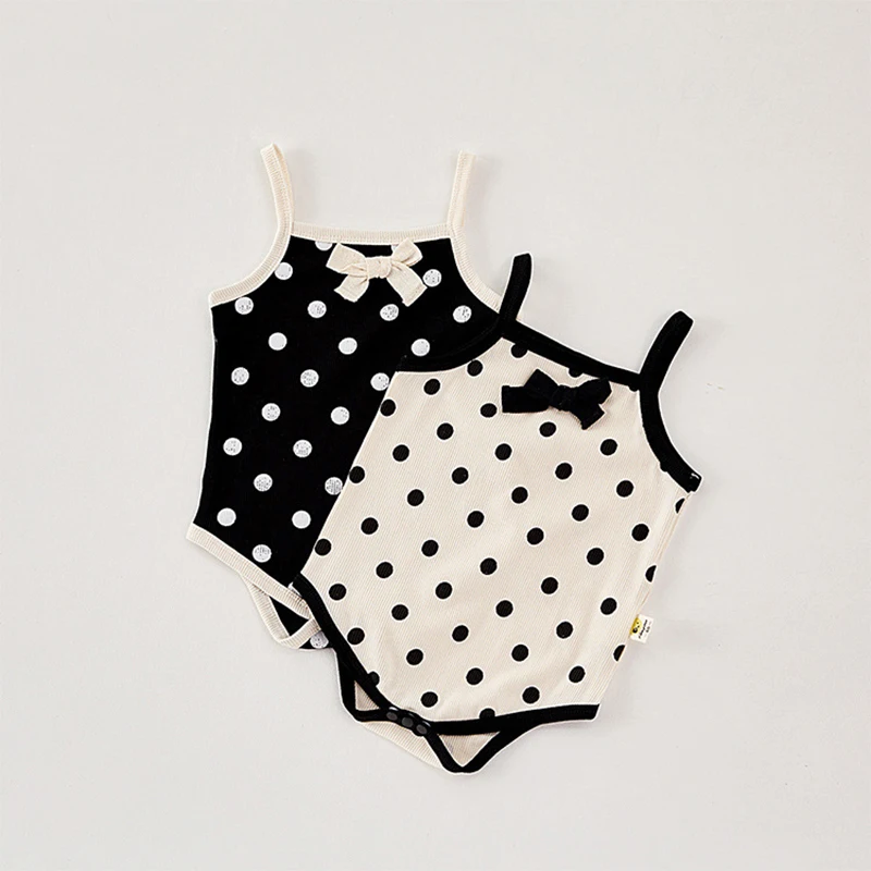 Girls Summer Polka Dot Camisole Bodysuit
