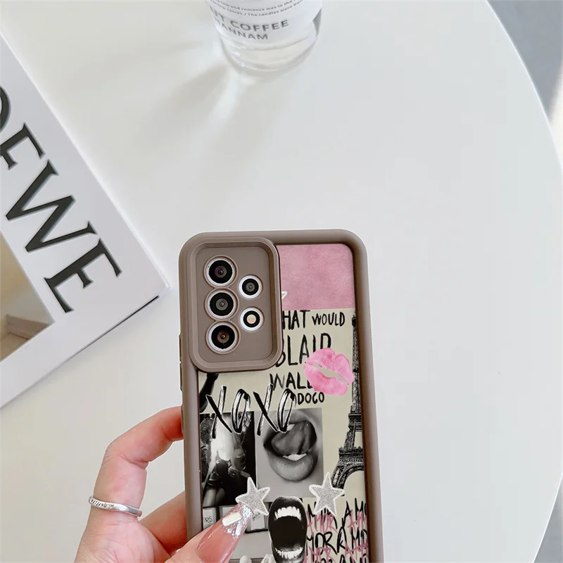 Chic Lip Print Phone Case