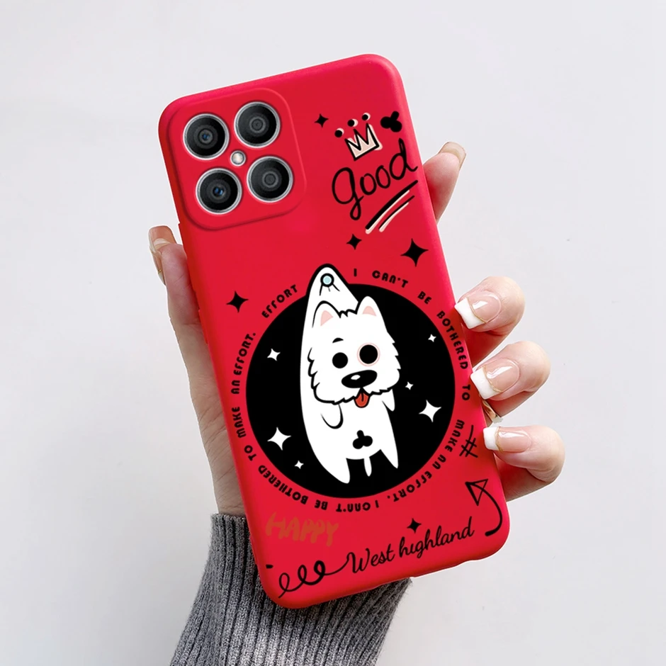 Exquisite Cartoon Painted Liquid Silicone Phone Case in Bumper Design