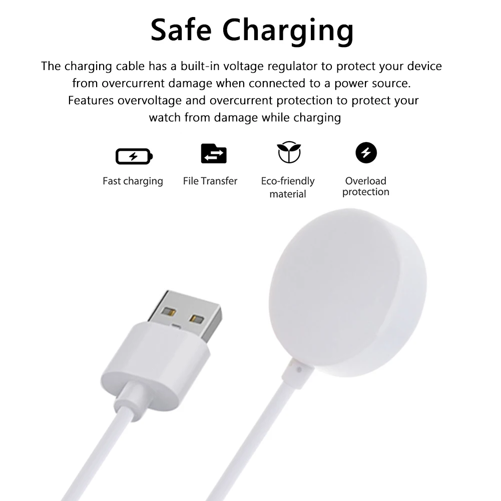 

USB Wireless Charger Dock Cord for S7 Pro S8 Pro/DT3 HW22 plus DT100 pro Smartwatch Wireless Charging Cable