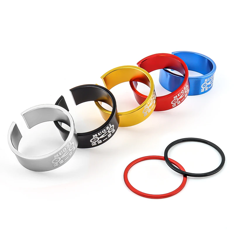 Bicycle bottom bracket adapter Bicycle bottom brackets adapter MUQZI MTB Road Bike Bottom Bracket Adapter 24mm To 22mm Conversion Washer Aluminum Alloy Adjust Ring