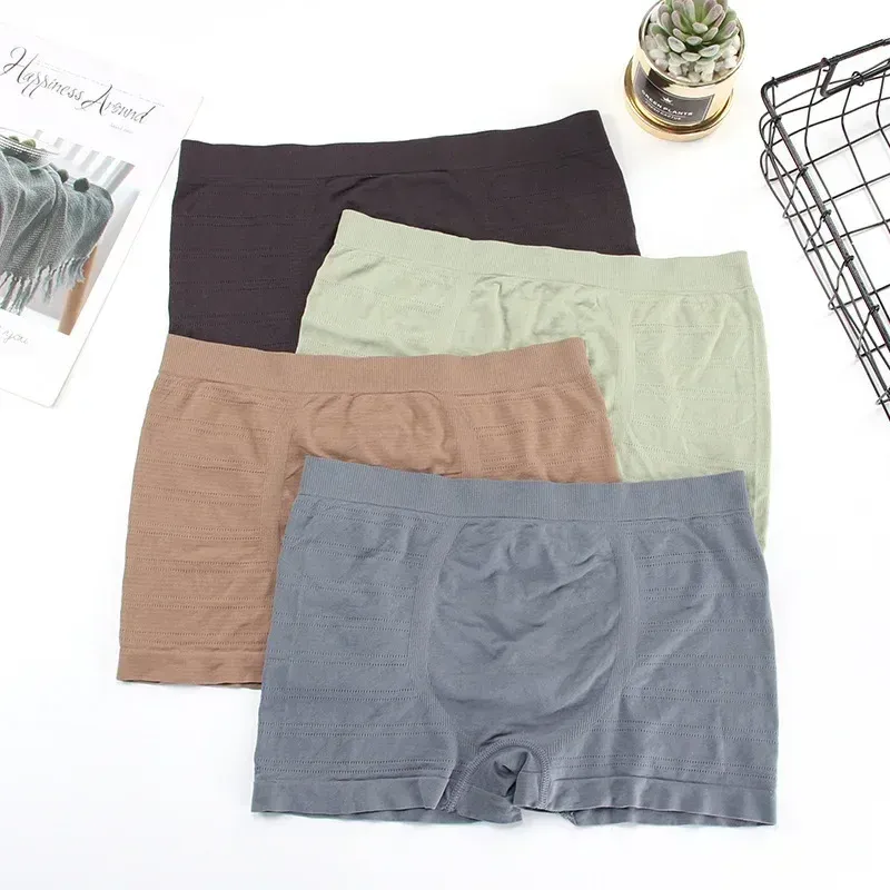 Men's Panties Elasticity Breathable Underwear Thin Boxers Sexy Trunk Boxer Comfortable Seamless Man Underpants Shorts