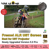 VisualMr Hot Fresnel 5.0 Pro UST ALR Projection Screen 1CM Fixed Frame 4K 8K Ambient Light Rejecting Best for Short Projectors