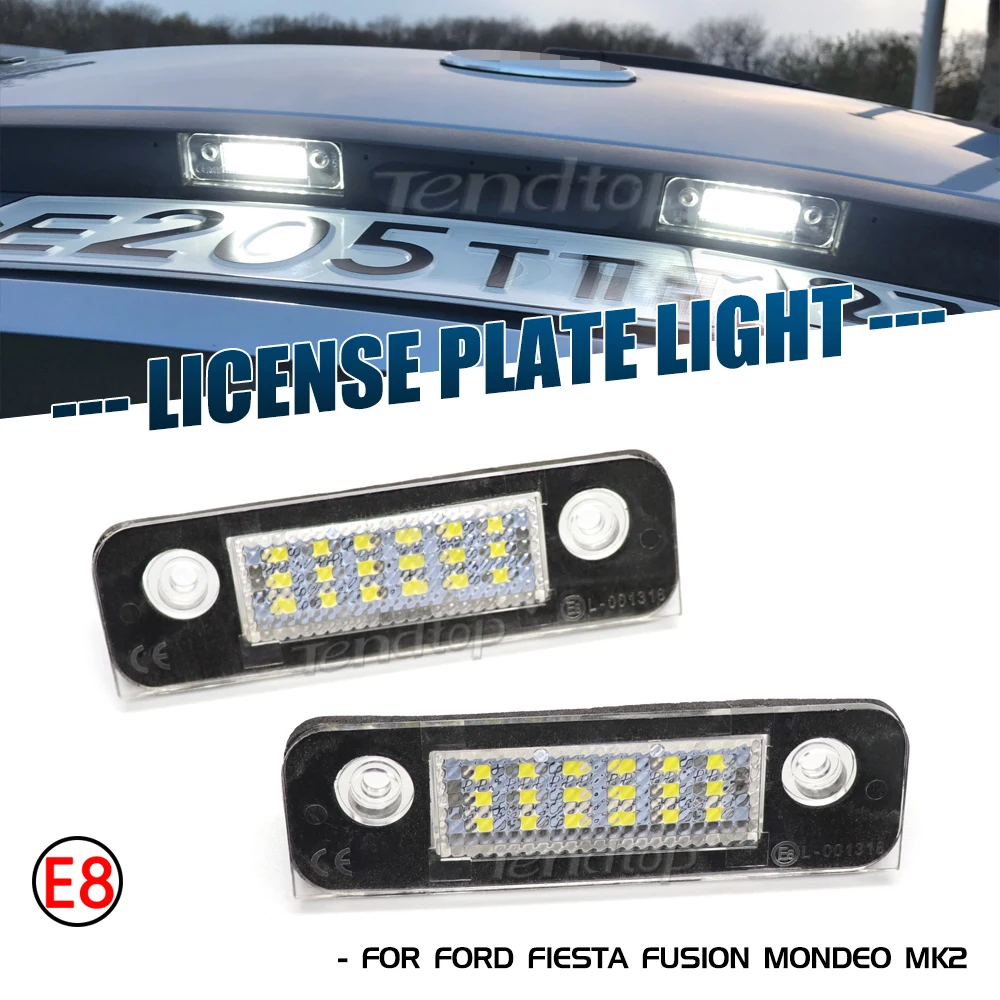 

Светильник СВЕТОДИОДНЫЙ номерной знак для Ford Fiesta MK5 2001-2008 Fusion Mondeo MK2 1996-2000 1332916 12 В, автомобильные аксессуары