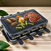 Bbq Grill EU1300W Electric Indoor Searing Grill Removable Grill Griddle Plates Smokeless Easy-to-Clean Nonstick Cooking Barbecue 1