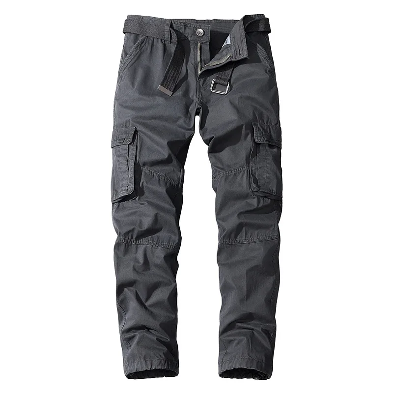 

Casual Pants Men's Autumn Cotton Loose Straight Multi-Pocket Cargo Pants Foreign Trade Men's Clothing Wholesale Men's Pants