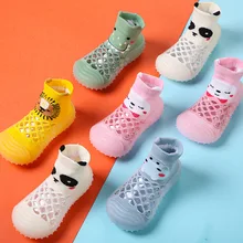 

0-3T Unisex Baby Shoes Non-slip First Walkers Toddler First Walker Baby Sneakers Soft Anti-slip Sole Children Shoe Knit Booties