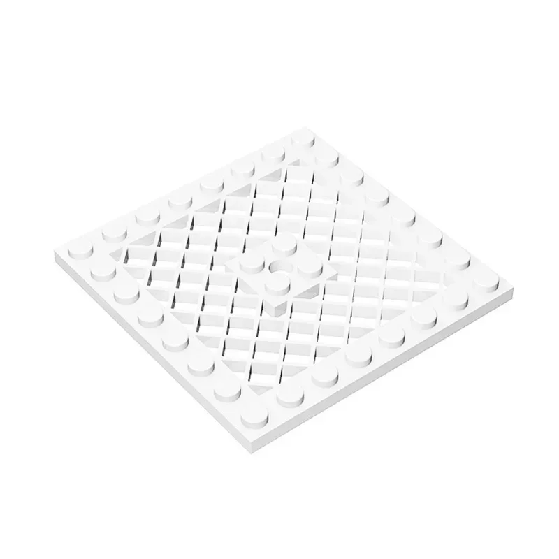 MOC 1개 부품 브릭 4151 개조형 8x8 빌딩 블록 그릴 및 중앙 구멍 포함 파티클 퍼즐 DIY 장난감 생일 어린이 선물