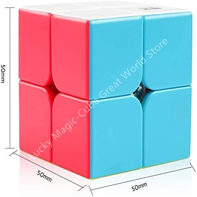 Qiyi 2x2 Professtional Fast Smooth Turning Magic Speed cube Stickerless Magic Cube Speed Puzzle Cubes Toys Gift 6