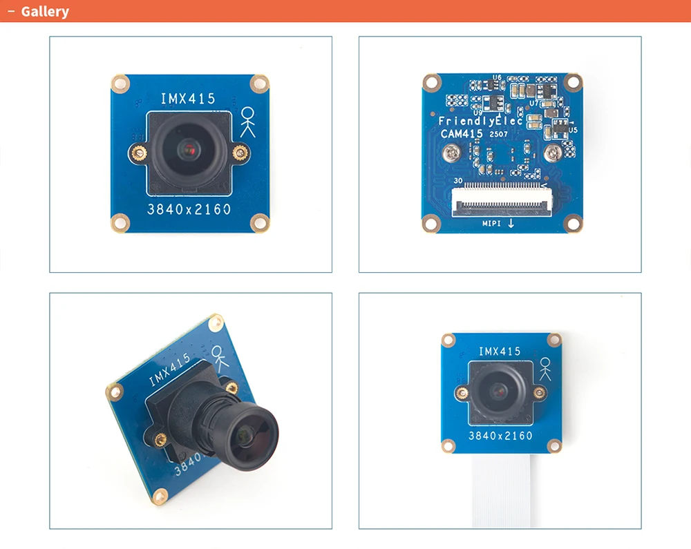 4K MIPl Camera Module CAM415 8MP STARVIS IMX415 lmage Sensor AI 4K Video Recordi