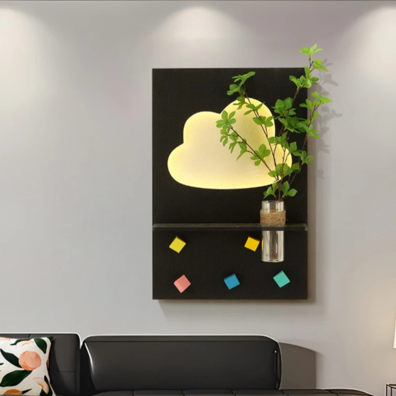 Modern LED Wall Light For Living Room Background Study Interior Home Decoration Art Lustre Vase Mural Lamp Black Sconces Fixture - 5