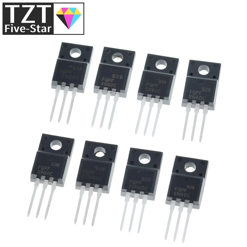10pcs Fqpf2n60c Fqpf4n60c Fqpf5n60c 2n60c Fqpf6n60c Fqpf8n60c Fqpf10n60c Fqpf12n60c Fqpf20n60c 전압 조정기 모듈