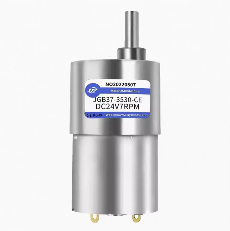 35KG JGB37-3530 12/24v DC 기어 모터 37mm 모든 메탈 기어 박스 7RPM-1600 rpm 기어 모터 고 토크 편심 샤프트 기어드 모터