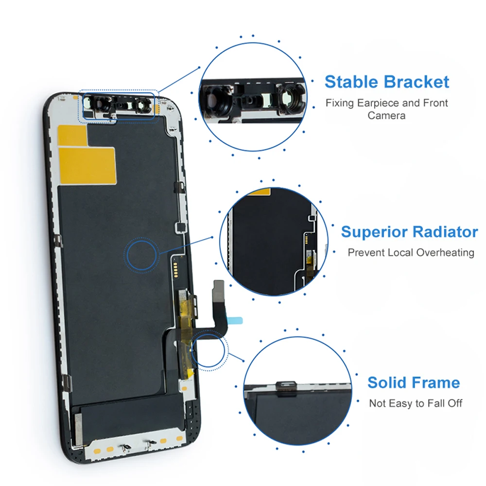 IPhone 12 Pro,a2407,a2341,a2406,a2408用の交換用LCDタッチ