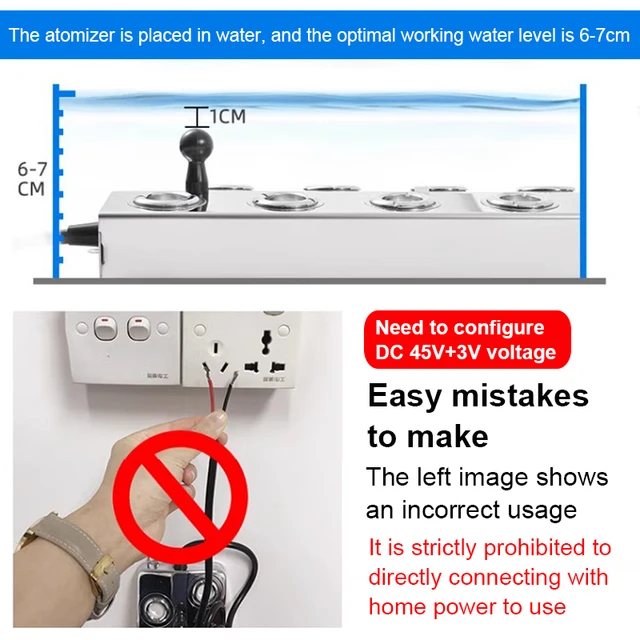 4/6/8/10/12 Head Ultrasonic Atomizer Industrial Humidifier Mist Maker Electric Air Humidifier Fog Sprayer Nebulizer Generator 6