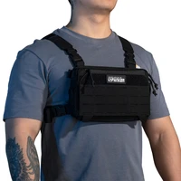 Tactical Vest Chest Rig Pack Pouch Backpack Outdoor Walkie Talkie Pack Holster Chest Bag Hunting Camping Sling Bag 1