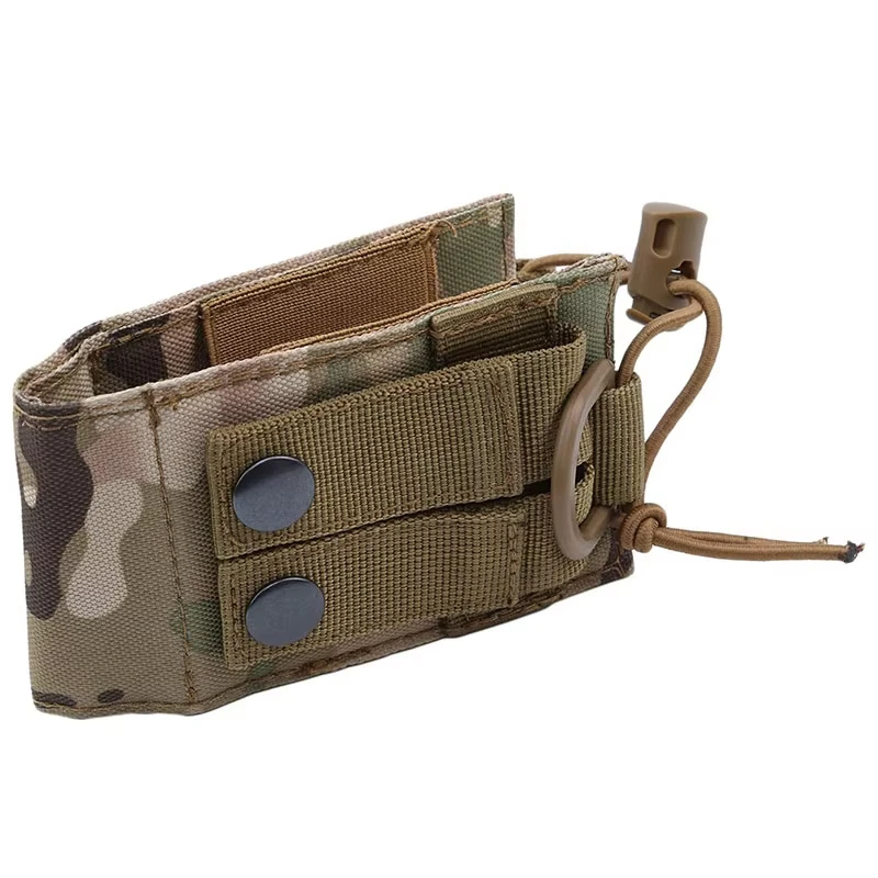 Tactical Radio Pouch Hunting Walkie Talkie Holder Interphone Hanging Bag Molle Nylon Magazine Pouch