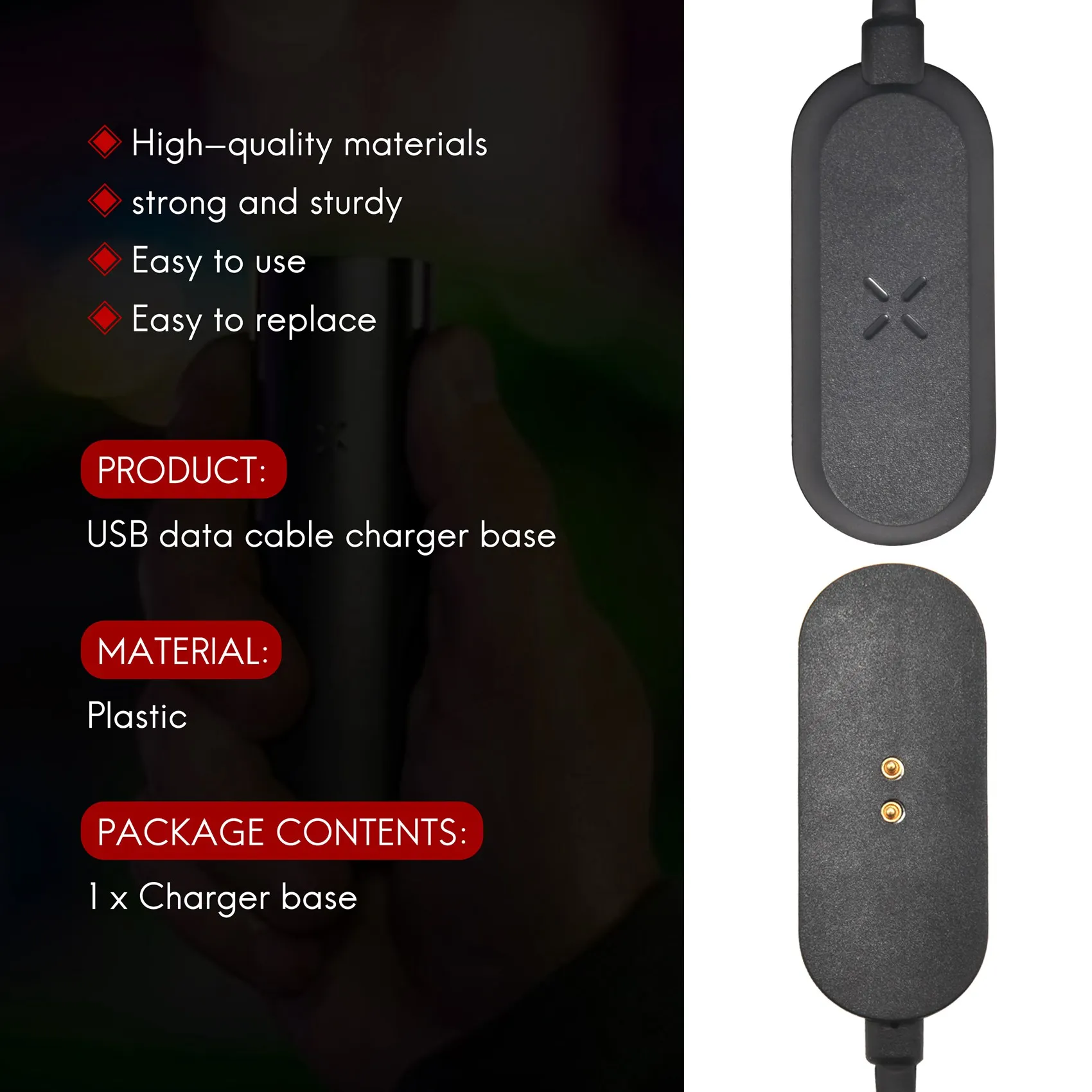 Replacement Charger Dock + USB Cable for PAX 3 PAX 2 Accessories Charging Accessories 2