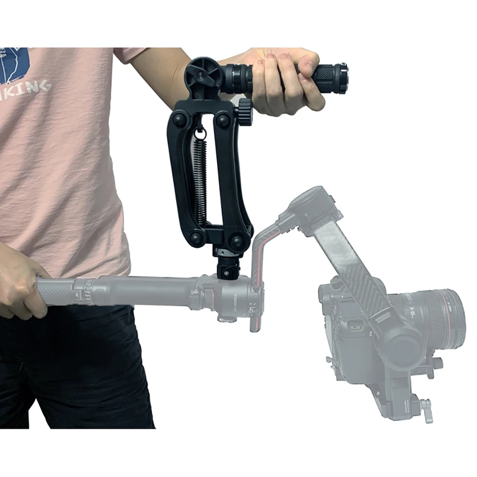 Foldable 5-Axis/4th Axis/Z-axis Spring Damped Stabilizer Handle