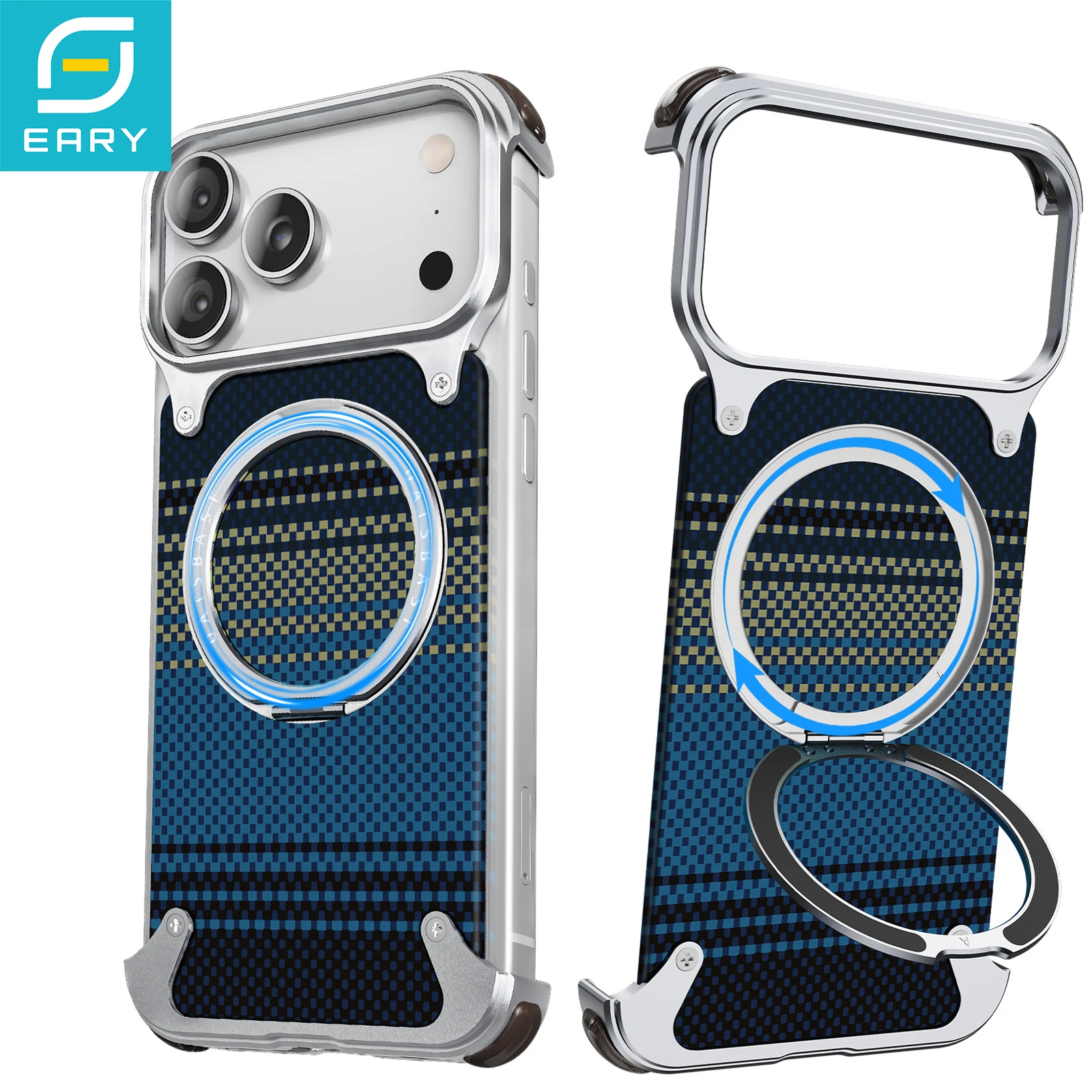 Eary iPhone 17 Pro Max Shockproof Case with Magnet...