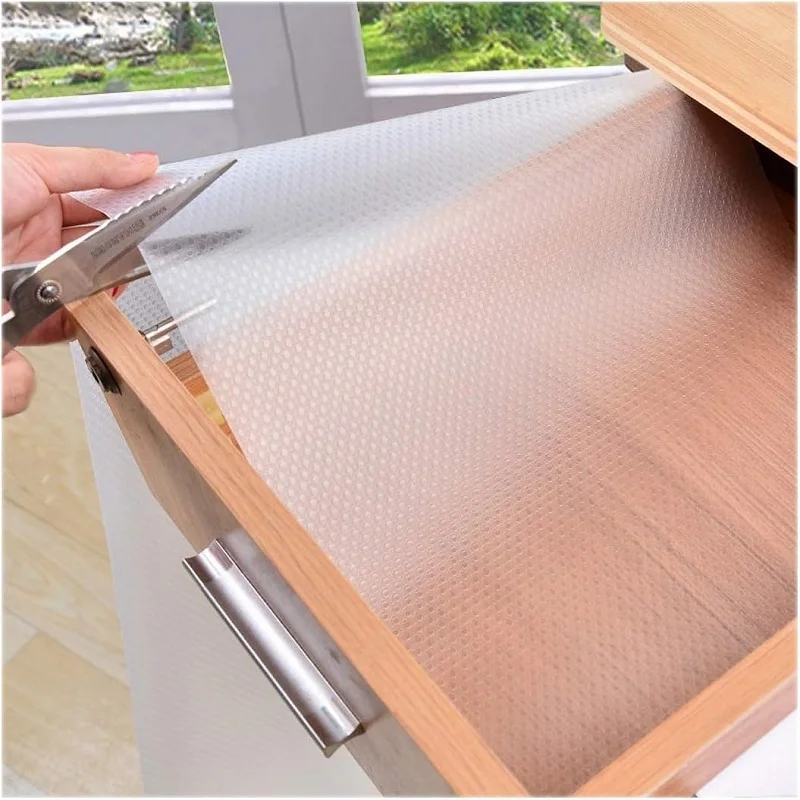 EVA cabinet mat anti oil waterproof fridge pad non-adhesive drawer liner washable mildew easy place mats