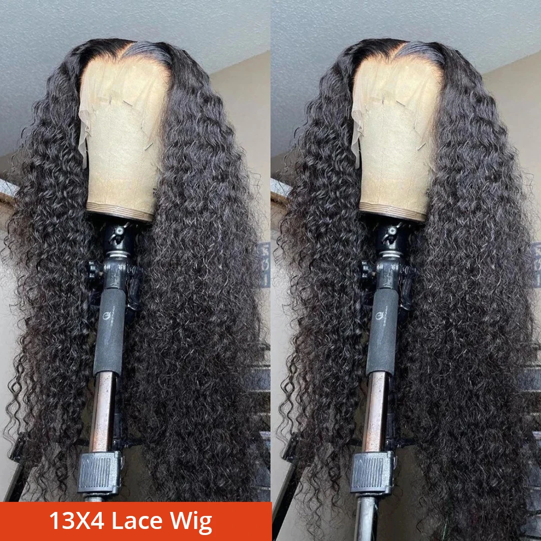 Deep Wave 30 32 Inch HD 13x6 Lace Frontal Wig Brazilian Curly 13x4 Lace Front Human Hair Wigs For Women Pre Plucked Water Wave