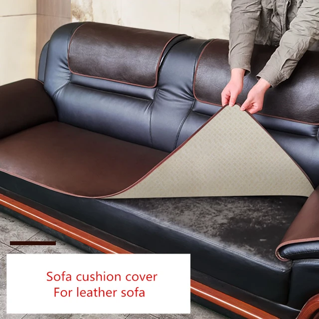 Customize Leather Sofa cushion cover For leather sofa slipcover repair  fabric waterproof sofa cover anti-slip Sofa protector - AliExpress