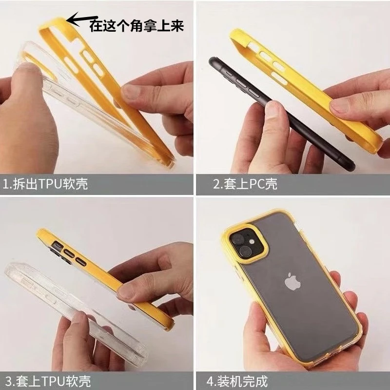 2025 New Candy Color 2-in-1 TPU+PC Card Bag Luxury Phone Case - Enhanced Protective Cover