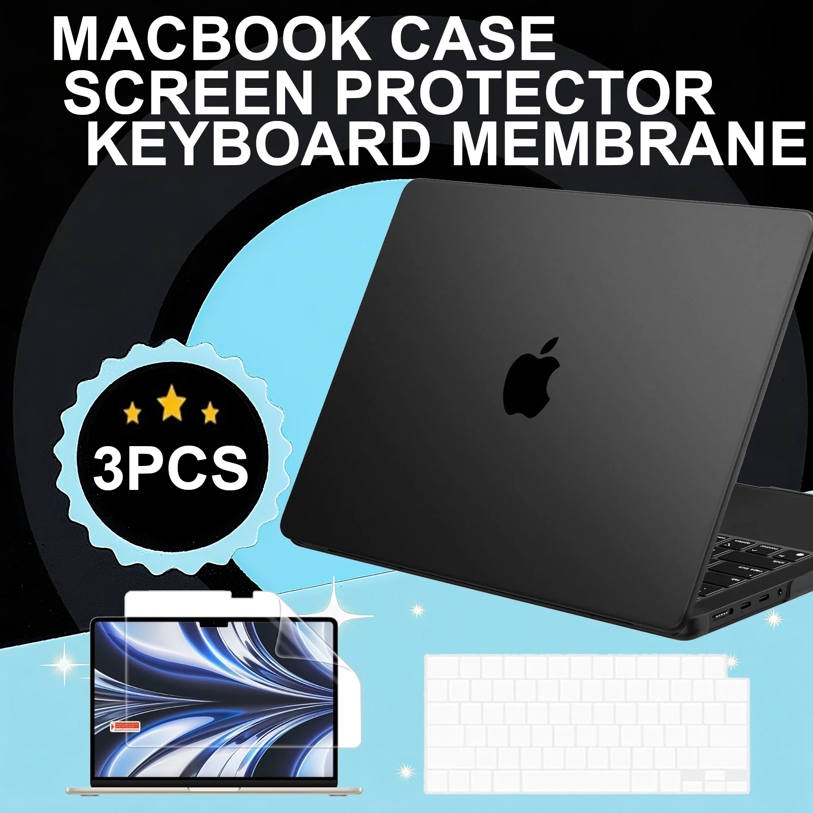 Coque rigide pour ordinateur portable MacBook Air 15 pouces, étui M4 M3 M2, couleur officielle, Ultra fin, mat, pour MacBook Air 13.6