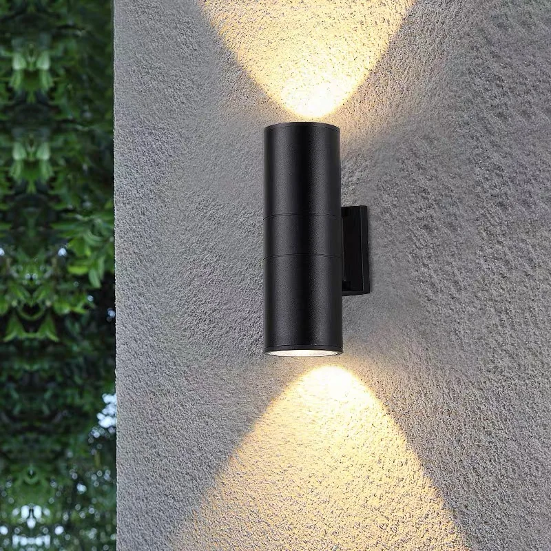 Outdoor wall lamp exterior wall waterproof led washer lamp hotel entrance upper and lower double-headed pillar outdoor two-