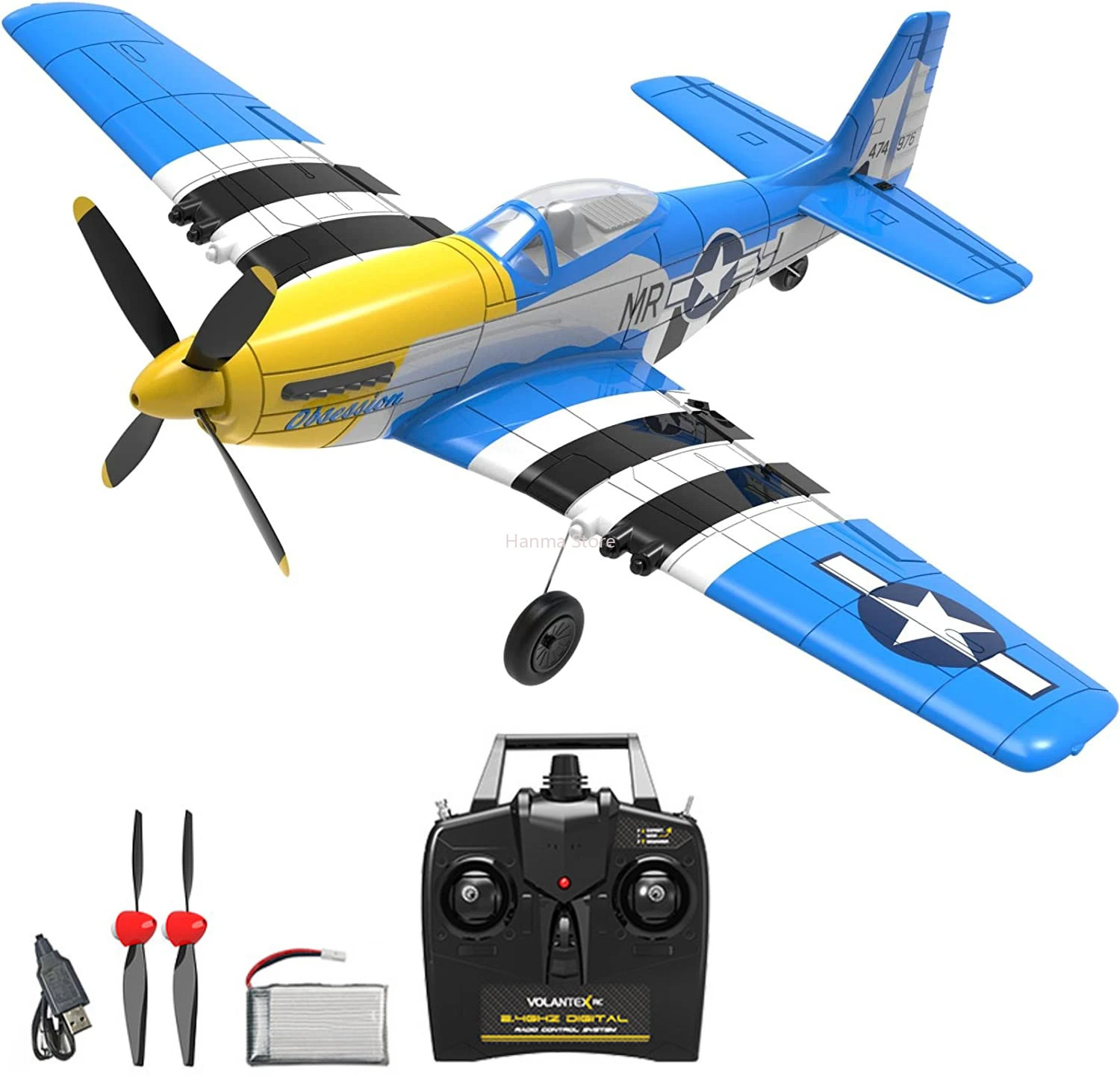 Mustang P 51 Model Airplane Rc P51 White Mustang Rc Airplane P51d