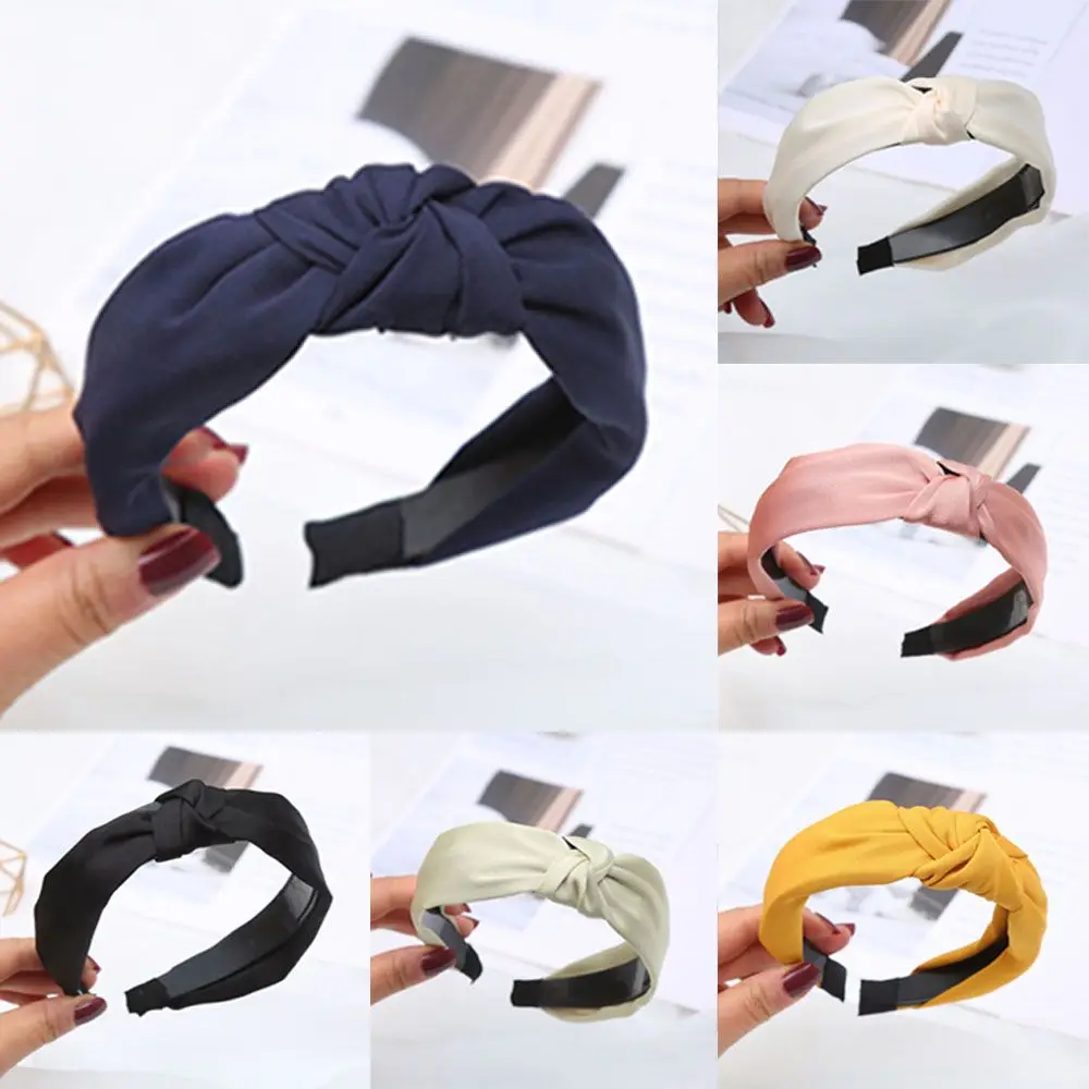 

Knot Headdress Headwear Beauty Accessory Wide Side Headband for Women Girl Hair Hairband Hair Hoop