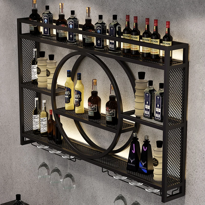 Display Storage Wine Cabinets Retail Small Restaurant Inverted Commercial Wine Rack Buffet Mobile Mueble Para Vino Furnitures