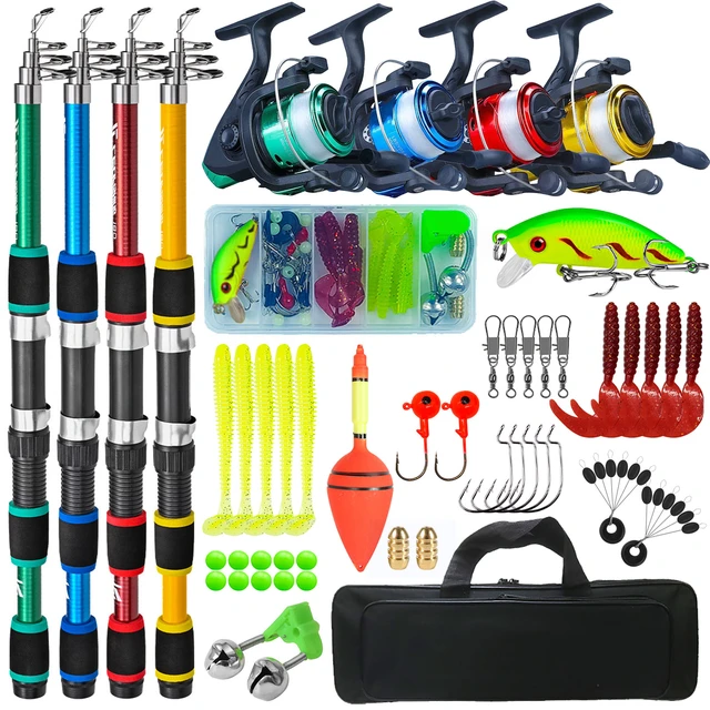 Fishing Rod Complete Set With Bag 1.8M/5.9FT Fishing Rod and 5.5:1