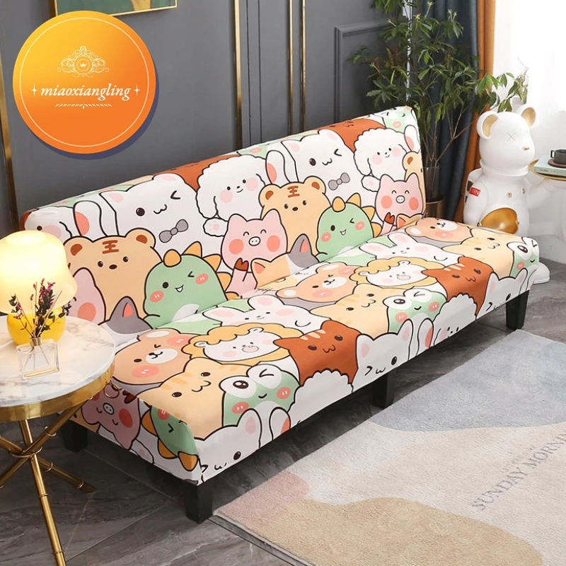 SofaBedCoverWithoutArmrestFoldingSofaCoverElasticSofaCovers